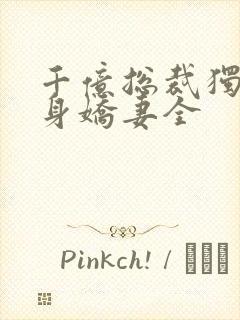 千亿总裁独宠替身娇妻全