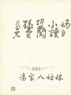 《孙哲小妈朱颜免费阅读》