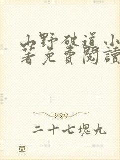 山野破道小说原著免费阅读最新章节