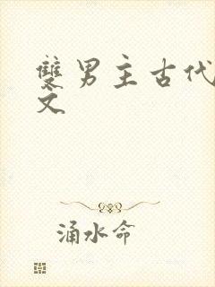 双男主古代高干文