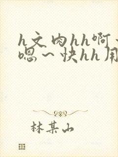 h文肉hh啊～嗯～快hh用力