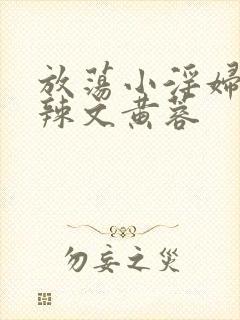 放荡小淫妇h肉辣文黄蓉