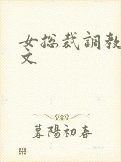 女总裁调教sm文