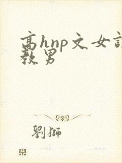 高hnp文女调教男封面