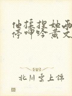 他揉捏她两乳不停呻吟黄文封面