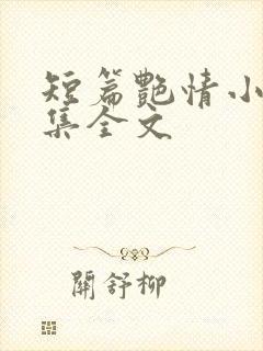 短篇艳情小说合集全文