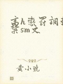 高h惩罚调教囚禁sm文