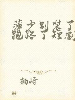 薄少别装了夫人跑路了短剧大结局