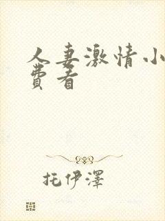 人妻激情小说免费看