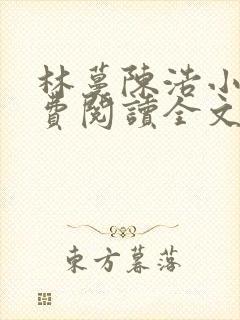 林蔓陈浩小说免费阅读全文最新章节