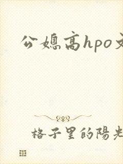 公媳高hpo文