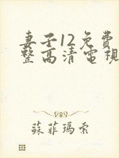 妻子12免费完整高清电视剧在线观看