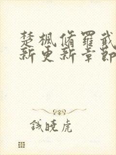 楚枫修罗武神最新更新章节