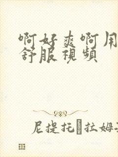 啊好爽啊用力啊舒服视频