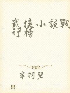 武侠小说战力排行榜