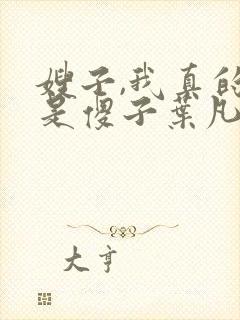 嫂子,我真的不是傻子叶凡