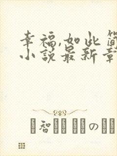 幸福,如此简单小说最新章节阅读全文