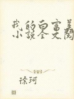 我的白富美老婆小说全文阅读