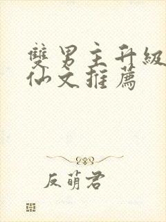 双男主升级流修仙文推荐封面