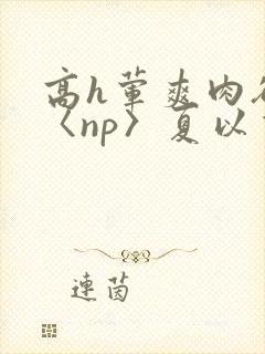 高h荤爽肉欲文〈np〉夏以昼