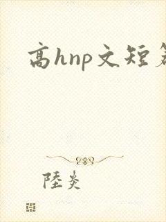 高hnp文短篇