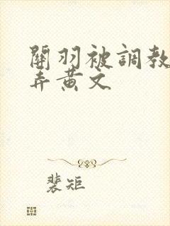 关羽被调教h玩弄黄文