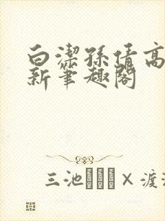 白洁孙倩高义 新笔趣阁封面