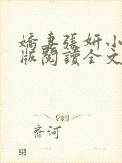 娇妻张妍小说正版阅读全文封面