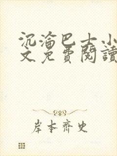 沉沦巴士小说全文免费阅读封面