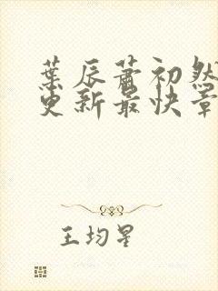 叶辰萧初然刚刚更新最快章节