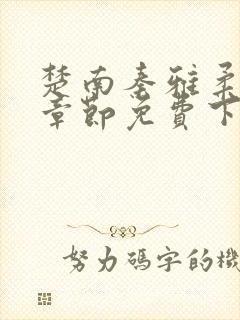 楚南秦雅柔最新章节免费下载