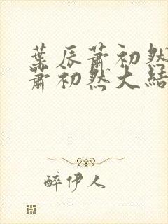 叶辰萧初然叶辰萧初然大结局