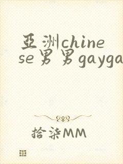 亚洲chinese男男gaygay