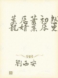 叶辰萧初然上门龙婿叶辰更新