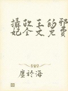 摄政王的邪医魔妃全文免费阅读 小说封面