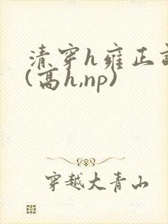 清穿h雍正调教(高h,np)封面