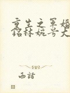 重生之军婚霍亦铭林婉兮大结局