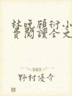 林晚顾衍小说免费阅读全文最新章节