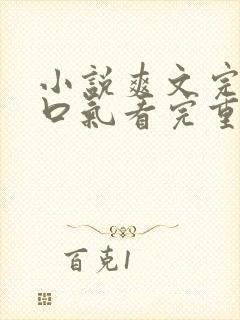 小说爽文完结一口气看完重生复仇封面