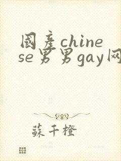 国产chinese男男gay网站