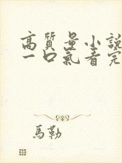 高质量小说推文一口气看完