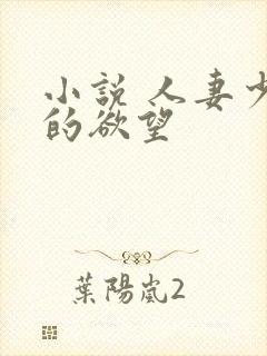小说 人妻少妇的欲望