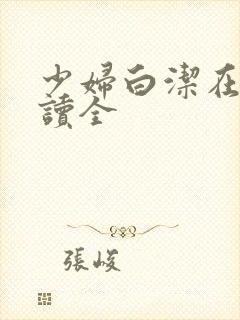 少妇白洁在线阅读全