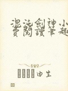 混沌剑神小说免费阅读笔趣阁封面