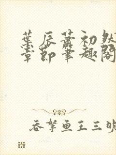 叶辰萧初然最新章节笔趣阁