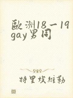 欧洲18一19gay男同
