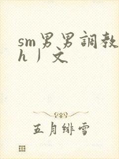 sm男男调教〈h丿文封面