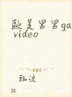 欧美男男gay video