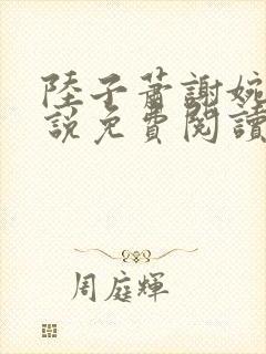 陆子萧谢婉婉小说免费阅读最新章节封面