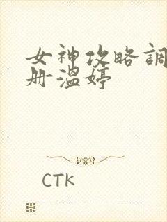 女神攻略调教手册温婷